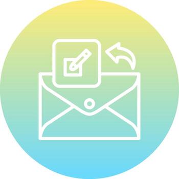 Email Edit Compact Flat Layout vector