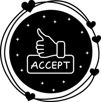 Accept Consistent Product Design Symbol vector