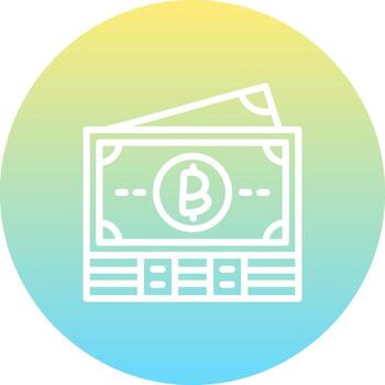 Thai Baht Notes Sharp Creative Design Object vector