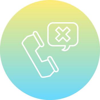 Call Rejected Unique Modern Graphic Form vector