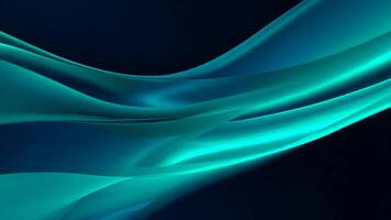 abstrakt turkos vågor på mörk bakgrund glida med slät övergångar video