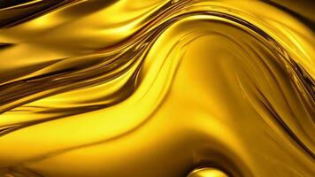 Abstract Golden Liquid Forms Flowing Smooth Shapes and Shimmering Patterns video