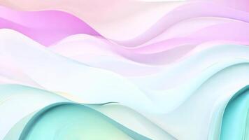 abstrakt pastell vågor skapande mjuk, lugnande, vätska rörelser video