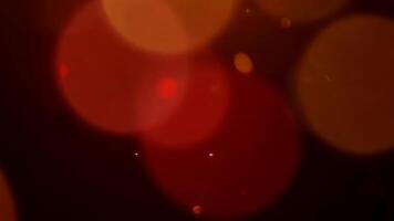 abstrato luzes crio uma caloroso brilhando efeito durante tarde dentro a interior configuração video