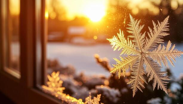 Impossible Frost Bloom Condensation Forming Without Cold for Digital Elemental Anomaly Amidst Frostwhite Pattern Glassclear Surface photo