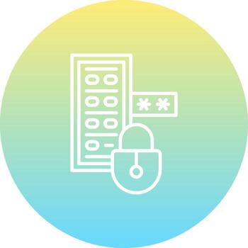 Cloud Access Control Clear Web Design Symbol vector