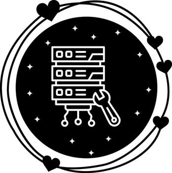 Server Maintenance Interactive Mobile App Symbol vector