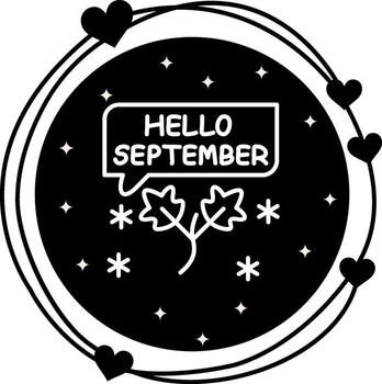 September Interactive Mobile App Symbol vector