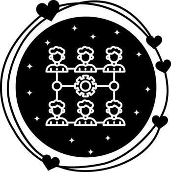 Organization Structure Dynamic Flat Design Layout vector