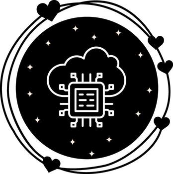 nube informática optimizado usuario interfaz símbolo vector