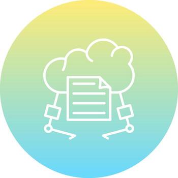 Cloud Storage Disk Versatile User Experience Shape vector