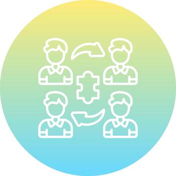 Team Building Versatile User Experience Shape vector