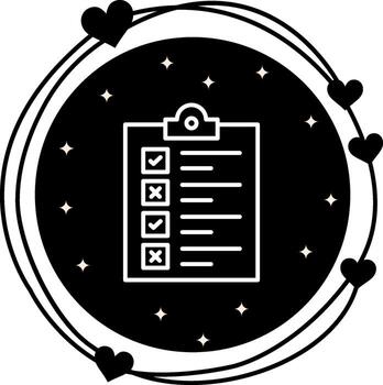 Checklist Minimal User Interface Design vector