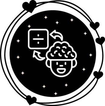 cerebro dividir núcleo moderno diseño activo vector