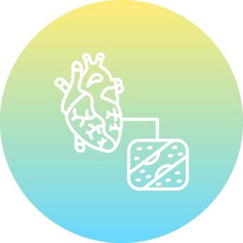 Coronary Artery Bypass Balanced Flat Design Feature vector