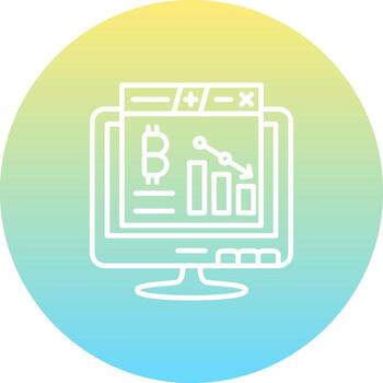Bitcoin Consistent Modern Design Symbol vector