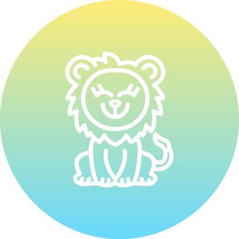 Happiness Lion Functional User Experience Mark vector