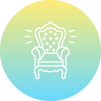 trono personalizado usuario interfaz diseño vector