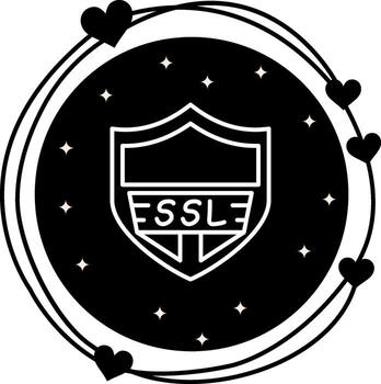 SSL Certificate Creative Web Interface Graphic vector