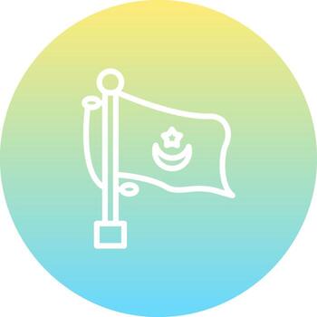 Flag Mauritania Consistent UI Element vector