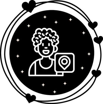 User Location Consistent UI Graphic Element vector