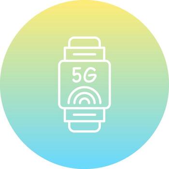 Smartwatch Minimal User Interface Design vector