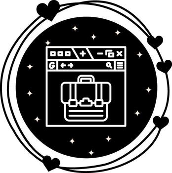 Browser Utility Focused Graphic Element vector