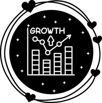 Growth Minimal Modern Graphic Object vector