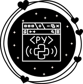 Python Creative Web Interface Graphic vector