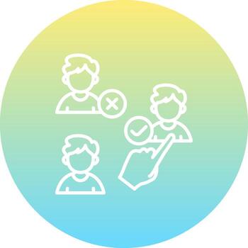 Recruitment Select Finger Custom User Interface Layout vector