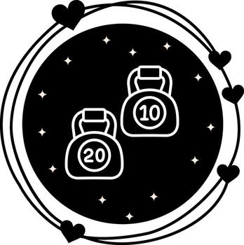 Kettlebell Streamlined Digital Design Object vector