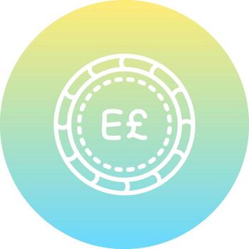 Egyptian Pound Functional User Experience Mark vector