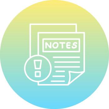 Notes Consistent Modern Design Symbol vector
