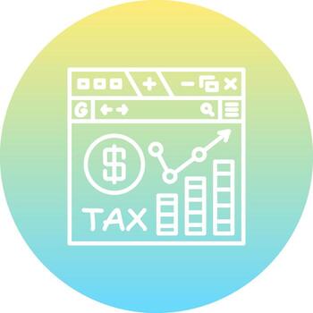 Web Tax Analytics Consistent Product Graphic Symbol vector