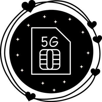 sim tarjeta dinámica usuario interfaz símbolo vector