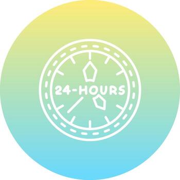 Clock Structured Digital Art Element vector