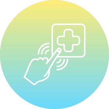 Emergency Button Innovative User Interface Shape vector