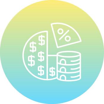 dividendos avanzado ui gráfico diseño vector