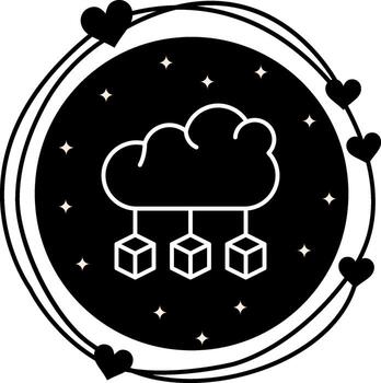 Cloud Microservices Unique Visual Design Feature vector