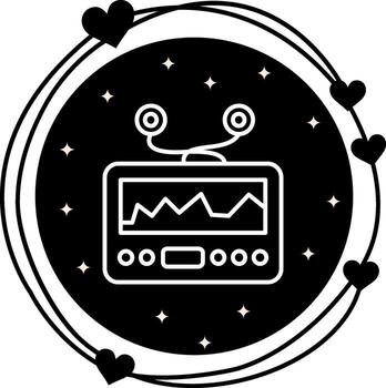 Electrocardiogram Compact User Interface Element vector
