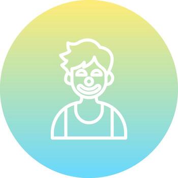 payaso chico avanzado ui gráfico diseño vector