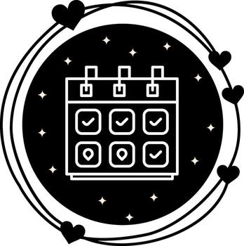 Period Calendar Dynamic User Interface Symbol vector