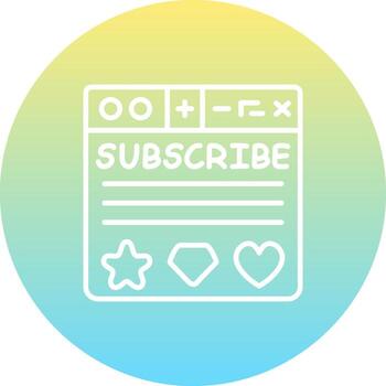 Subscription Plan Innovative User Interface Shape vector