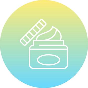 Cream Jar Dynamic Visual Graphic Form vector