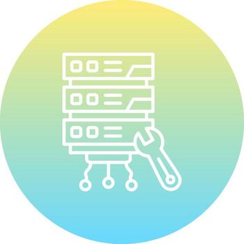 Server Maintenance Consistent UI Element vector