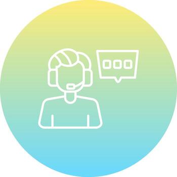 Live Chat Support Sharp Creative Design Object vector