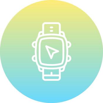 Smart Watch Navigation Arrow Elegant User Experience Element vector