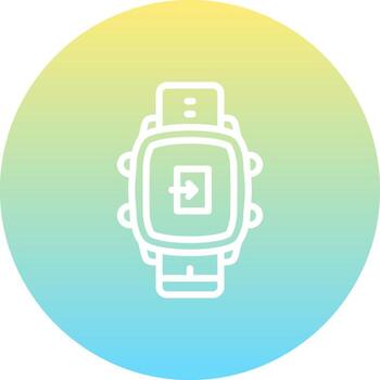 inteligente reloj salida único web diseño símbolo vector