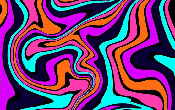 Synthwave Sunset color combination abstract liquid background vector