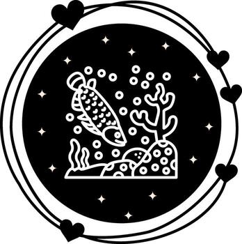 Asian Arowana Consistent UI Graphic Element vector